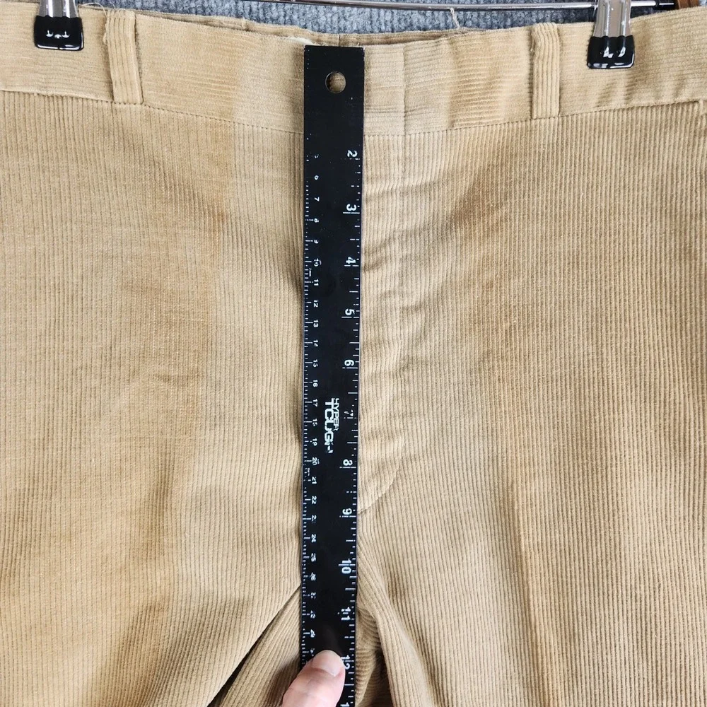 Vintage Sears, Roebuck & Co Pants Brown Corduroy Mens 32x28 Straight Leg Tan